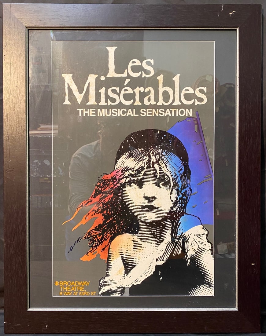 ORIGINAL THEATER POSTER FOR LES MISERABLES, 22IN x 28IN (56cm x 71cm) (1 of 3)