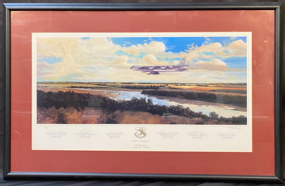 MICHAEL HAGEL (20TH CENTURY) LIMITED EDITION, HAND SIGNED LITHOGRAPH TITLED PEACE IS THEIR (1 of 7)