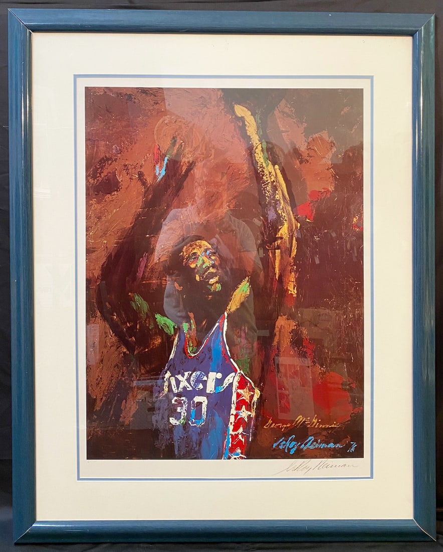 LEROY NEIMAN (1921-2012) LIMITED EDITION, HAND SIGNED LITHOGRAPH TITLED GEORGE MCGINNIS, 36IN X 46IN (1 of 5)