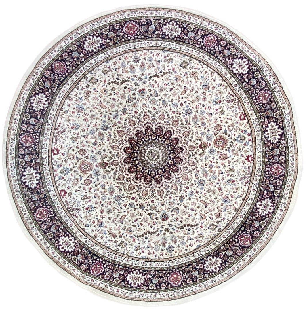 ROUND MAHAL RUG, 7.10 DIAMETER (239cm) (1 of 3)