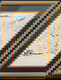 SALVADOR DALI (1904-1989) HAND SIGNED, LIMITED EDITION GICLEE TITLED THE FROZEN WATCHES OF (1 of 7)