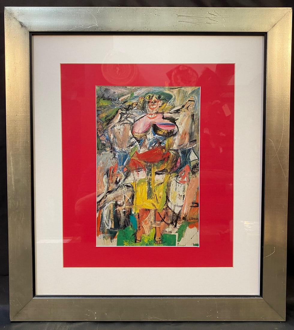 WILLEM DE KOONING (1904-1997) LITHOGRAPH TITLED WOMAN AND BICYCLE, 21.5IN x 24IN (55cm x 61cm) (1 of 3)