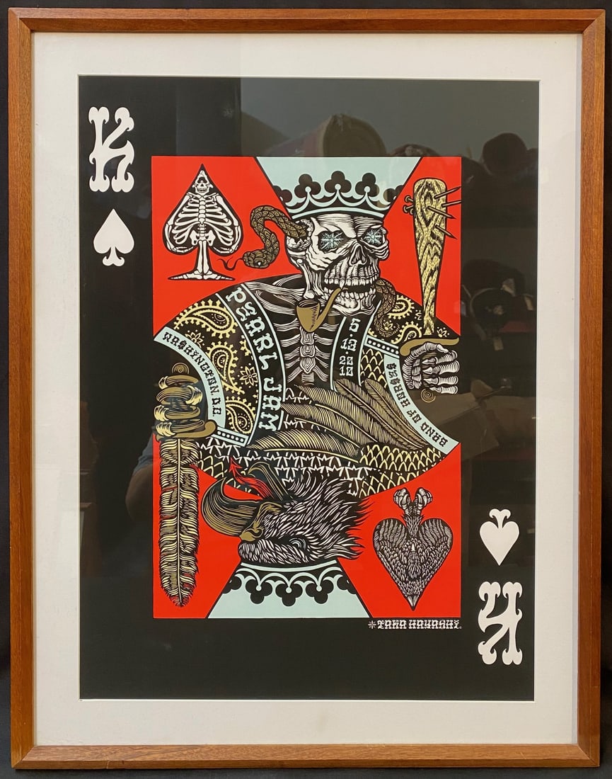 ORIGINAL PEARL JAM CONCERT POSTER FOR THE WASHINGTON DC SHOW, MAY 13, 2010, 21IN x 27IN (53cm x (1 of 5)