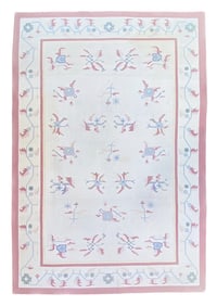 MANSION SIZED KILIM HAND KNOTTED RUG, 12.3 x 18.2 (373cm x 554cm)