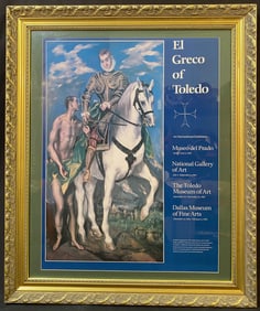 ORIGINAL EL GRECO (1541-1614) NATIONAL GALLERY OF ART EXHIBITION POSTER, 31IN x 37IN (79cm x 94cm)