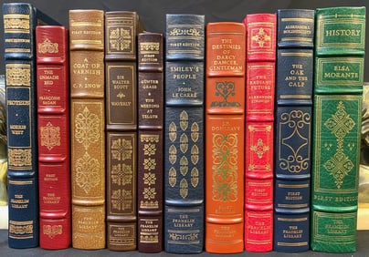 FRANKLIN LIBRARY FIRST EDITION BOOKS SERIES, 10 VOLUMES, 1980S