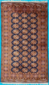 BUKHARA HAND KNOTTED RUG WITH 200+ KPSI, 3.1 x 5.3 (94cm x 160cm)