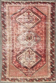 ANTIQUE PERSIAN SERAPI HAND KNOTTED RUG, 6.2 x 9.5 (188cm x 287cm)