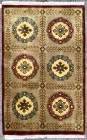TIBETAN HAND KNOTTED RUG, NEW, 3.10 x 5.10 (117cm x 178cm)