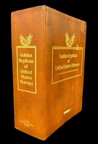 GOLDEN REPLICAS OF UNITED STATES STAMPS, FIRST DAY COVERS, 51 SETS