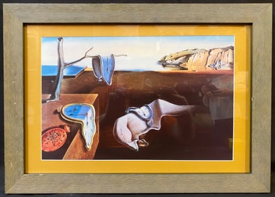 SALVADOR DALI (1904-1989) PRINT TITLED PERSISTENCE OF MEMORY, 11IN x 16IN (28cm x 40.6cm)