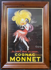 LEONETTO CAPPIELLO (1875-1942) COGNAC MONNET ADVERTISING POSTER, 30IN x 42IN (76cm x 107cm)