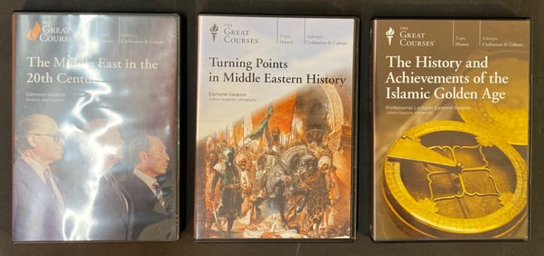 THE GREAT COURSES SERIES – A MIDDLE EAST POLITICAL AND HISTORICAL TRILOGY
