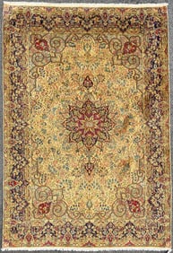 VINTAGE PERSIAN LAVAR KERMAN HAND KNOTTED RUG, 7.11 x 11.5 (240cm x 347cm)