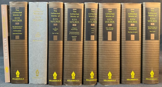 THE COLLECTED WORKS OF KEN WILBER, 9 VOLUMES, SIGNED