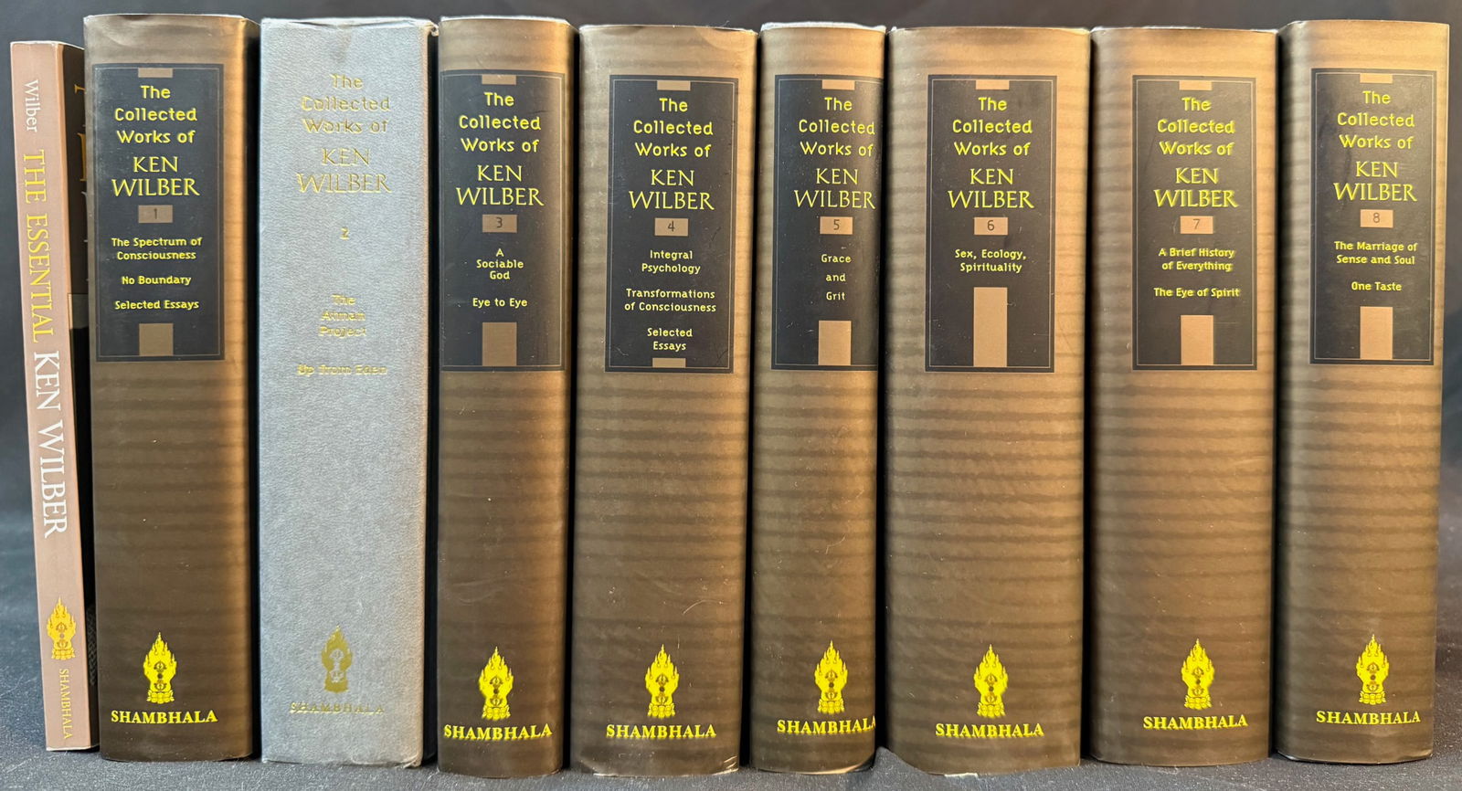 THE COLLECTED WORKS OF KEN WILBER, 9 VOLUMES, SIGNED (1 of 8)