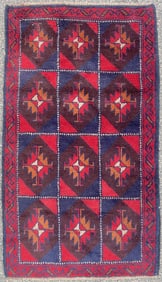 BALOUCH HAND KNOTTED RUG, 2.9 x 4.10 (84cm x 147cm)
