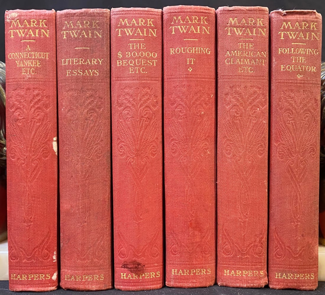 THE WORKS OF MARK TWAIN, 6 VOLUMES, 1913 (1 of 6)
