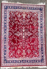 KASHAN HAND KNOTTED RUG – 8.10 x 12.1