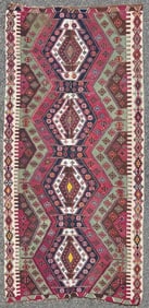 QASHQAI KILIM HAND KNOTTED RUNNER, 5.3 x 10.10 (160cm x 330cm)