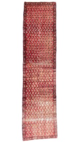 ANTIQUE PERSIAN SARABAND MIR HAND KNOTTED RUNNER – 2.3 x 9.2 (69cm x 279cm)