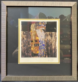 GUSTAV KLIMT (1862-1918) LIMITED EDITION GICLEE TITLED THE THREE AGES OF WOMAN WITH COA, 15.5IN x