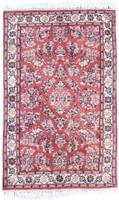 SAROUK HAND KNOTTED RUG, 2.11 x 4.8 (89cm x 142cm)
