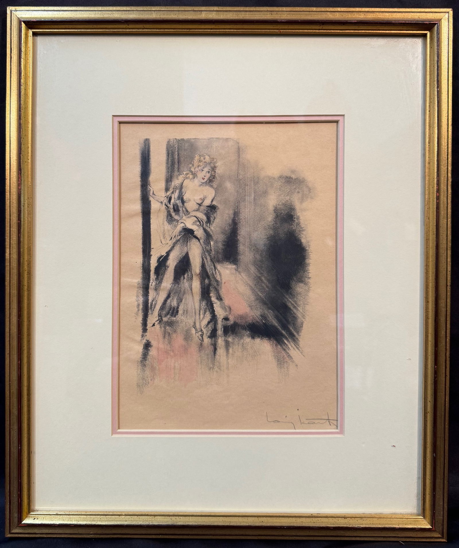 LOUIS ICART (1988-1950) HAND SIGNED, HAND COLORED HELIOGRAVURE TITLED DESTIN DE FEMME, 14.75IN x18IN (1 of 6)