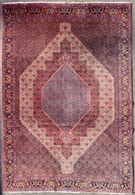 PERSIAN BIDJAR HAND KNOTTED RUG, 6.11 x 10.0 (211cm x 305cm)