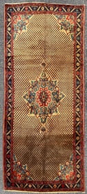 ANTIQUE PERSIAN KOLIAI HAND KNOTTED RUG, 4.9 x 11.0 (145cm x 335cm)