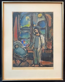 GEORGES ROUAULT (1871-1958) LIMITED EDITION LITHOGRAPH TITLED STELLA VESPERTINA, 21.5IN x 27IN (55cm