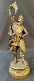 BAROQUE STATUE OF A CONQUISTADOR, 22IN TALL (56cm)