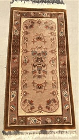 HAND KNOTTED 90 LINE AUBUSSON RUG – 2.3 x 4.11