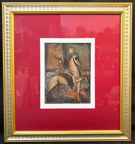 GEORGES ROUAULT (1871-1958) LITHOGRAPH TITLED EQUESTRIENNE: THE CIRCUS, 24IN x 26IN (61cm x 66cm)
