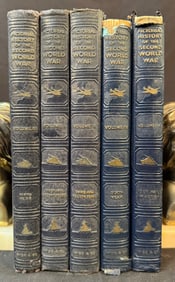 PICTORIAL HISTORY OF THE SECOND WORLD WAR, 5 VOLUMES, 1944-1948