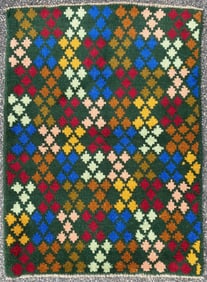 GABBEH HAND KNOTTED RUG, NEW, 2.0 x 3.0 (61cm x 91cm)