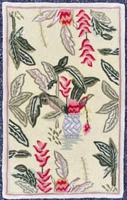 MODERN PICTORIAL HAND TUFTED RUG, NEW, 2.0 x 3.2 (61cm x 97cm)