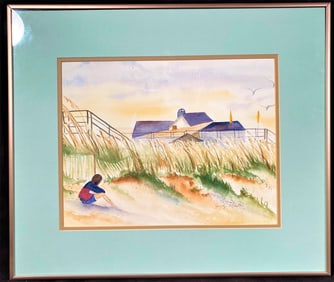 JUDY MARTIN (1941-NOW) ORIGINAL WATERCOLOR ON PAPER – 17IN x 20IN