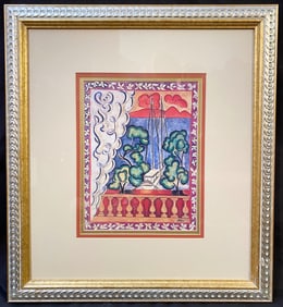 HENRI MATISSE (1869-1954) LITHOGRAPH TITLED WINDOW IN TAHITI, 19IN x 21IN (48cm x 53cm)