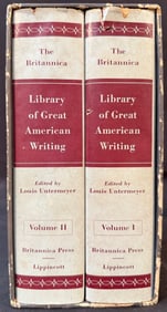 THE BRITANNICA LIBRARY OF GREAT AMERICAN WRITING, 2 VOLUME BOX SET