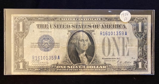 1928A ONE DOLLAR SILVER CERTIFICATE UNCIRCULATED