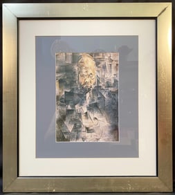 AFTER PABLO PICASSO (1881-1973) LITHOGRAPH TITLED PORTRAIT OF AMBROISE VOLLARD, 21.5IN x 24IN (55cm