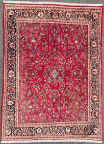 PERSIAN SAROUK HAND KNOTTED RUG, 8.10 x 11.10 (269cm x 361cm)