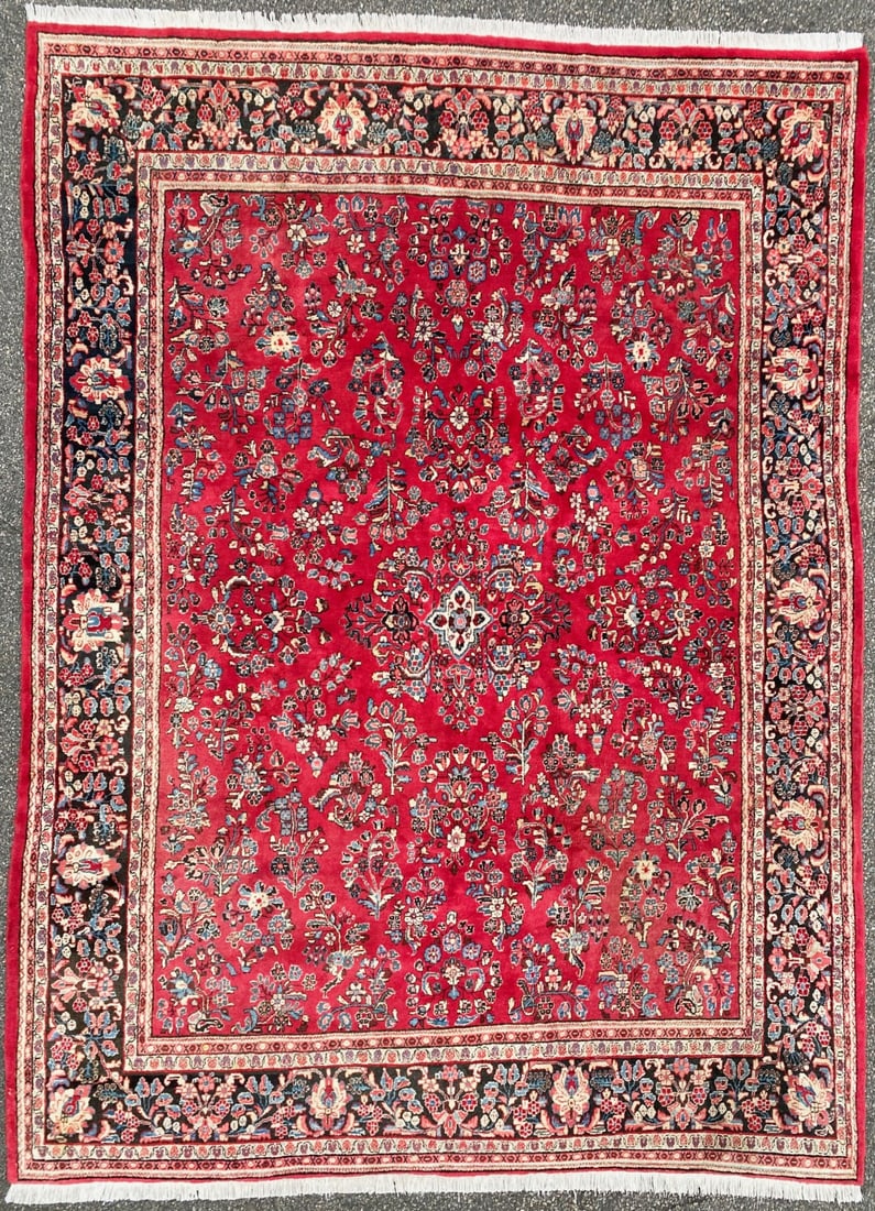 PERSIAN SAROUK HAND KNOTTED RUG, 8.10 x 11.10 (269cm x 361cm)