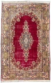 MANSION SIZED ANTIQUE PERSIAN KERMAN HAND KNOTTED RUG WITH 200+ KPSI, 10.4 x 16.9 (315cm x 511cm)