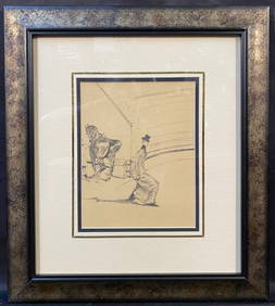 HENRI DE TOULOUSE-LAUTREC (1864-1901) LITHOGRAPH TITLED AU CIRQUE WITH COA, 16IN x 18IN (41cm x (1 of 6)