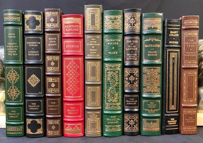 FRANKLIN LIBRARY 100 GREATEST BOOKS SERIES, 10 VOLUMES, 1980S