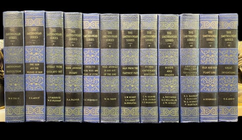 SMITHSONIAN SCEINTIFIC SERIES, THE PATRON’S EDITION, 1945, 12 VOLUMES