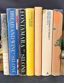 IGNACIO SILONE BOOK SET – 7 VOLUMES – 4 SIGNED BY SILONE