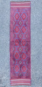 TRIBAL MASHWANI HAND KNOTTED RUNNER, NEW, 2.1 x 8.0 (64cm x 244cm)